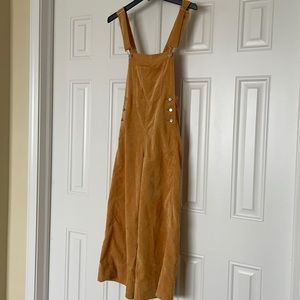 Corduroy Culotte Overalls